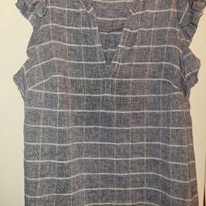 Old Navy Flutter Sleeve Blouse sz XL